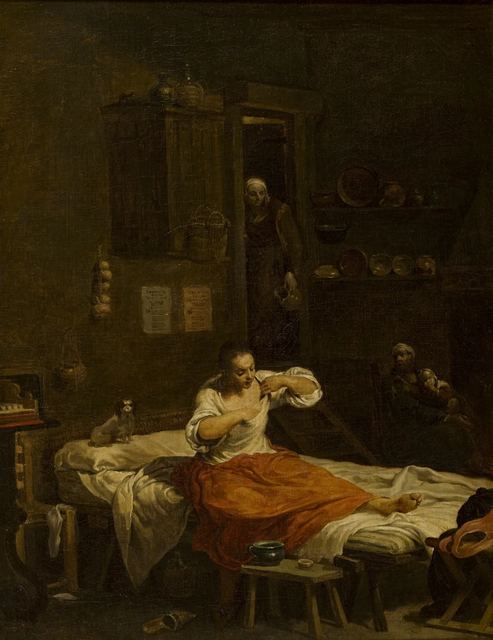 Cortigiana che si spulcia - Museo di Capodimonte, Napoli